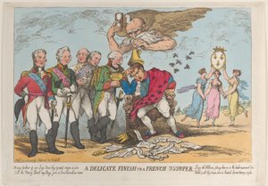 Une finition délicate pour un usurpateur français, 20 avril 1814