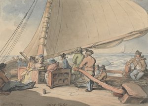Un voilier néerlandais dans une brise qui se lève - Thomas Rowlandson