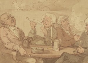 Un Club de Gentlemans - Thomas Rowlandson