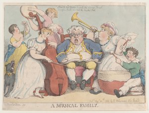 Une famille musicale, 30 août 1802 - Thomas Rowlandson