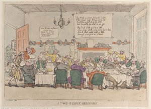 Un ordinaire de deux heures, 4 juin 1811 - Thomas Rowlandson