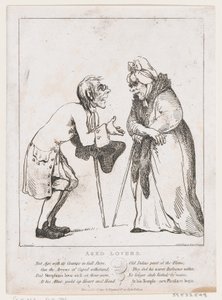 Amants âgés, 2 janvier 1797 - Thomas Rowlandson