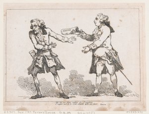 Ah laissez-moi Sire le refuser..., de la Pension de Pierre par Peter Pindar, Esq., 1787