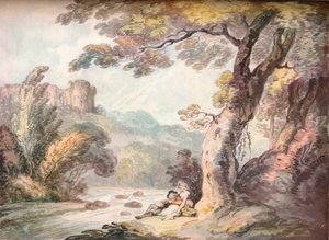 Un idylle, vers 1815 - Thomas Rowlandson