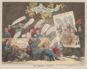 Un hurlement irlandais - Thomas Rowlandson