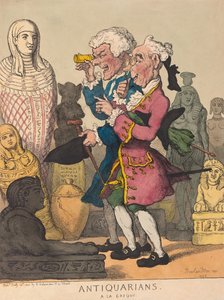 Antiquaires à la grecque, pub. 1805 - Thomas Rowlandson