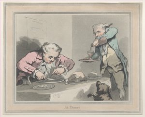 Au dîner, 1790 - Thomas Rowlandson