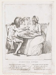 Amants avares, 1er août 1797 - Thomas Rowlandson