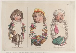 Barberorum, Flora, Lawyerorum, 15 août 1800 - Thomas Rowlandson