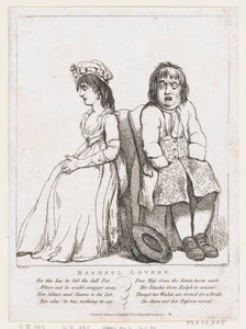 Amoureux timides, 15 mars 1798 - Thomas Rowlandson