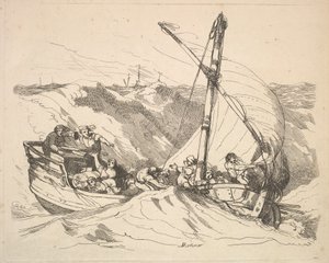 Bateau dans une tempête en mer, 1784-88