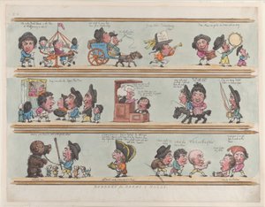 Bordures pour pièces et halls, Planche 8, 20 juin 1799 - Thomas Rowlandson