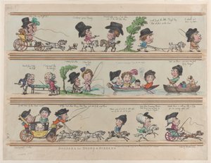 Bordures pour pièces et écrans, Planche 7, 10 mai 1799 - Thomas Rowlandson