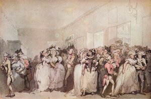 Les flâneurs du hall des boîtes de 1785