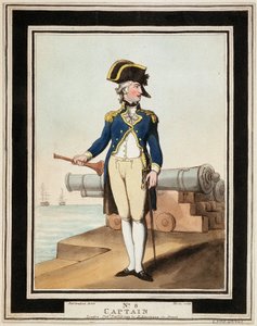 Capitaine de la Royal Navy au 18e siècle - Thomas Rowlandson