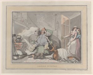 Attention négligente, 1er février 1789 - Thomas Rowlandson
