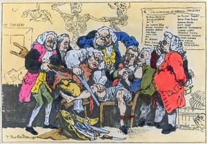 Caricature de chirurgiens géorgiens au travail