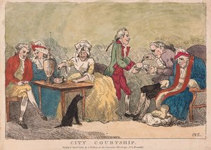 Cour amoureuse en ville, pub. 1786