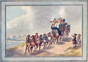Carrosse et six chevaux