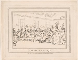 Les plaisirs du bain, planche 11 - Thomas Rowlandson