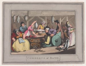 Les conforts de Bath, Planche 4, 6 janvier 1798 - Thomas Rowlandson