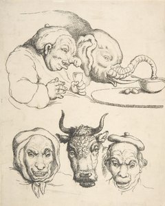 Anatomie comparative, 1800-25 - Thomas Rowlandson