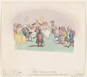 Conversazione, 20 mars 1803 - Thomas Rowlandson