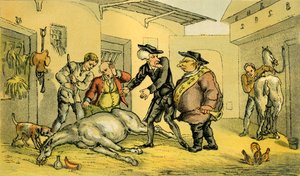 La mort de Punch - Thomas Rowlandson