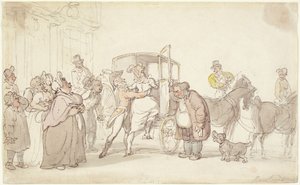 Scène de départ - Thomas Rowlandson