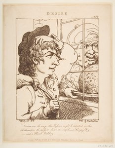 Désiré Le Brun travesti, ou Caricatures des passions, 20 janvier 1800 - Thomas Rowlandson