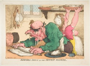 Dîners préparés de la manière la plus soignée, octobre 1811 - Thomas Rowlandson