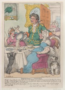 Instructions aux valets de pied, 10 novembre 1807 - Thomas Rowlandson
