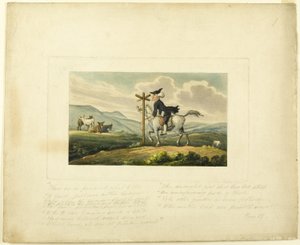 Le Docteur Syntax perdant son chemin, de Le Tour du Docteur Syntax