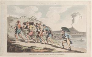 Les bagages de Don Luigi saisis par quatre Lazzaroni, de Naples et la Campagna Felice