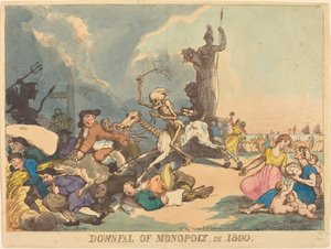 Chute du monopole en 1800 - Thomas Rowlandson