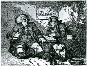 Dr Johnson et James Boswell se remettant d