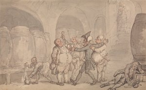 Le Dr Syntax Libéré de la Cave - Thomas Rowlandson