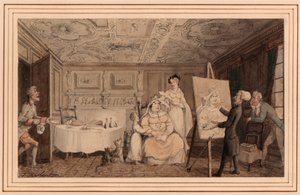 Dr. Syntax peignant un portrait - Thomas Rowlandson