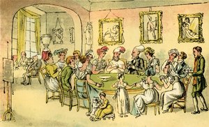 Dr Syntax à une soirée de cartes