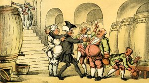 Dr Syntax libre de la cave - Thomas Rowlandson