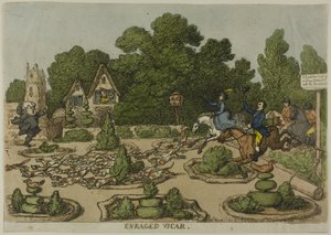 Vicaire enragé, des Misères de la vie humaine - Thomas Rowlandson