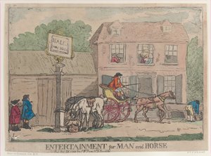Divertissement pour homme et cheval, 25 octobre 1788 - Thomas Rowlandson