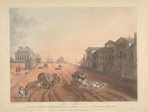 Entrée de Piccadilly ou de Hyde Park Corner Turnpike (n° 1) - Thomas Rowlandson