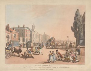 Entrée de la route à péage de Tottenham Court Road (n° 3) - Thomas Rowlandson