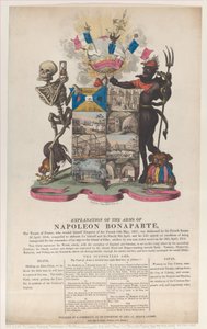 Explication des Armes de Napoléon Bonaparte, avril 1814
