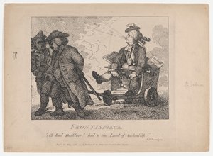 Frontispice Beautés Pittoresques de Boswell, Première Partie, 15 mai 1786