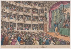 Frontispice, de A Lecture on Heads par George Alexander Stevens, avril 1808