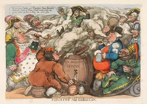 Funcking le Corse, pub. 1813 gravure coloriée à la main