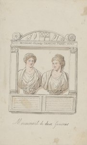 Autel funéraire de Julia Secunda et Cornelia Tyché - Thomas Rowlandson