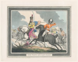 Donner des points et parer à gauche, 1er septembre 1798 - Thomas Rowlandson